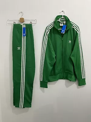 Adidas Originals Adicolor Classics Firebird Tracksuit Green White Size 3XL • $249