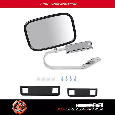 Manual Stainless Side Mirror For 80-96 Ford Bronco Explorer Ranger F100 F150 1pc • $25.19