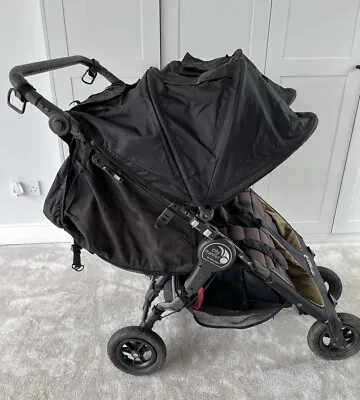 £150 • Buy Baby Jogger City Mini Gt Double Stroller - Pitch Black