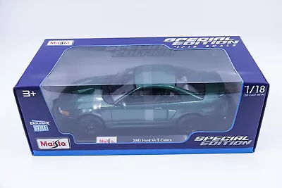 Maisto 1:18 - 2003 Ford Mustang SVT Cobra - Green • $49.99