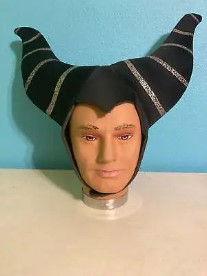 Maleficent Villain Sleeping Beauty Horns Soft Plush Hat - One Size Adult Costume • $12.95