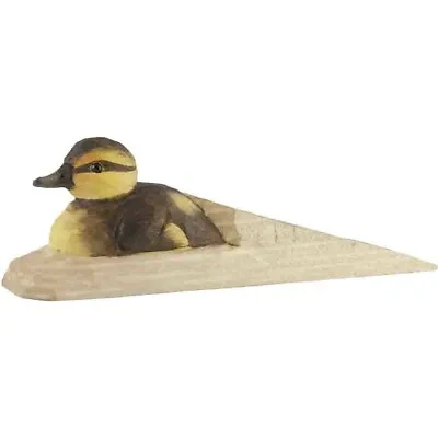 Wildlife Garden  Wood Doorstop   With Mallard Duckling • £25