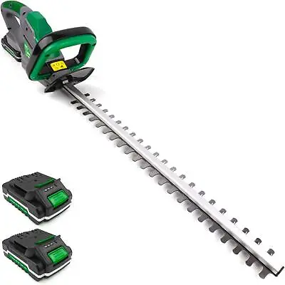 Garden Hedge Trimmer 18V Cordless Electric Hedge Cutter Rechargeable 2 Batteries • £89.99