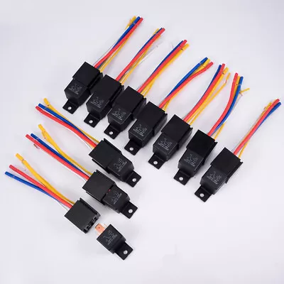 Car Relay Motor 5-Pin 80A 12V Heavy Duty On/Off Switch Power Socket Wire USA • $7.12