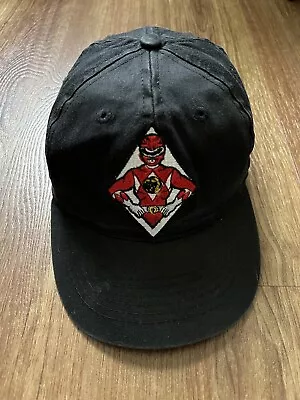 Vintage 1994 Saban Mighty Morphin Power Rangers Snapback Hat Cap Black Kids 4-7x • $35
