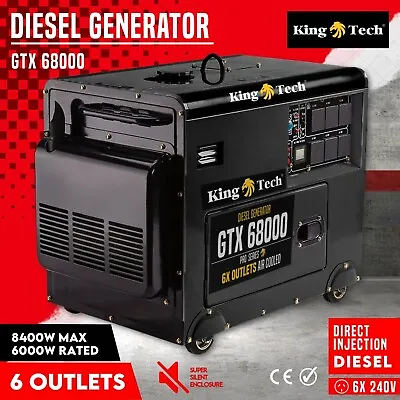 Diesel Generator 8.4kW Max Electric Start Work Site Camping Portable Power +S • $1600