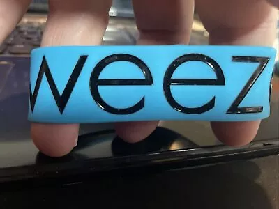 Weezer Band Music Album Blue Silicone Wristband Bracelet • $10