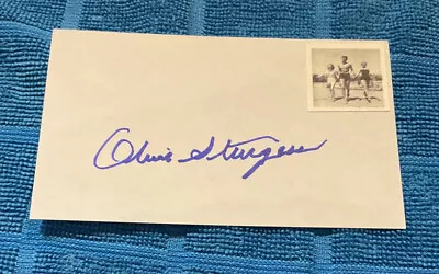 Autograph Olive Sturgess The Raven Vincent Price Ma Pa Kettle  Index Card Horror • $35