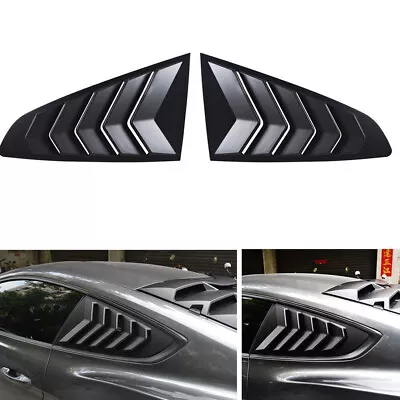 $37.59 • Buy 2x Rear Quarter Side Window Louver Scoop Cover Vent For Ford Fastback Mustang GT