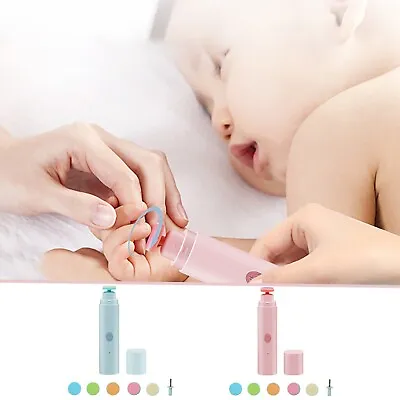 Baby Electric Nail File Set Nail Trimmer For Newborns Infant Nail Clippers Kit • £9.28