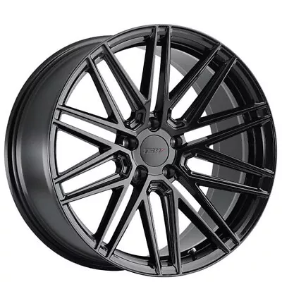 18  Staggered TSW Wheels Pescara Gloss Black Rims  • $1112