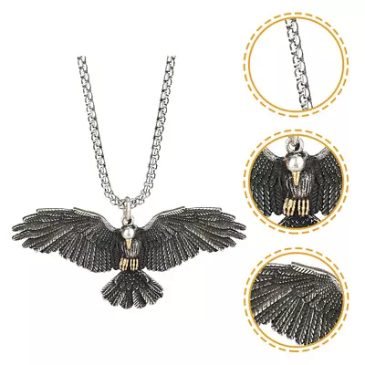  Eagle Necklace Pendant For Men Mens Jewelry Necklaces Boys Hip Hop • £7.39