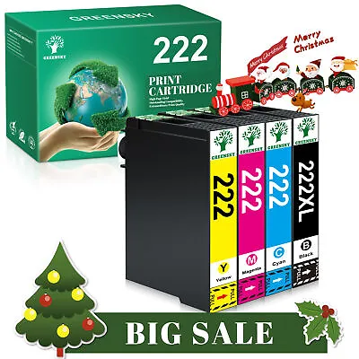 Compatible T222XL 222XL Ink Cartridge For Epson 222 WF-2960 XP-5200 Printer • $17.95