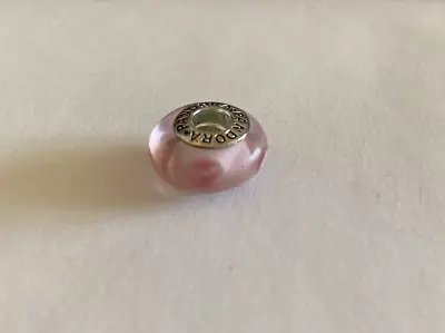 Authentic Pandora Pink Murano Glass Charm 925 ALE Silver • $18