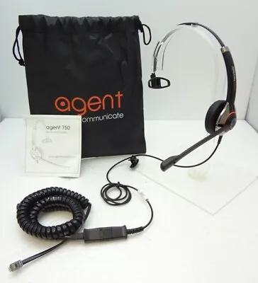 AGENT 750-01 Headset For Avaya Mitel Polycom Digium Toshiba Hybrex NEC Aspire GE • £48.40