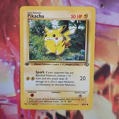 $0.99 • Buy Pokémon TCG Pikachu Jungle 60/64 Regular 1st Edition Common