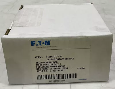 Eaton Hrgcc3s Yellow Shrouded Rotary Handle For Breaker Switch U3s • $76.43