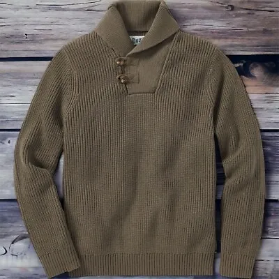 NWT Duluth Trading Co Brigadier Shawl Collar Sweater Mens Size 3XL  Tall Green • $34.99