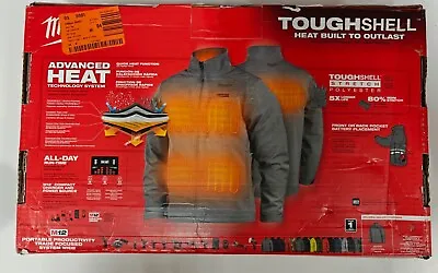 Milwaukee 204G-20L Toughshell Heated Jacket Kit Size L Gray Jacket/Adapter Only • $114.95