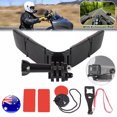 Universal Motorcycle Helmet Chin Mount Kit For GoPro Hero 9/8/7/6/5 Camera AU • $18.96