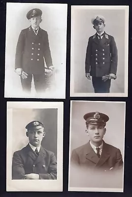 Naval Uniform/s -- Forty Rppc's Dating From C1905 To Ww2 • £5