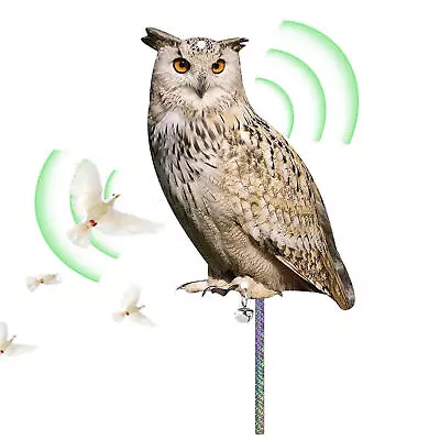 Owl Decoy Bird Deterrent Devices Scare Birds Away Pigeon Repellent For Garden US • £12.49