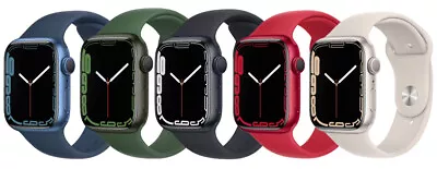 Apple Watch Series 7 Aluminum 41mm 45mm GPS - Cellular WiFi All Colors Very Good • $204