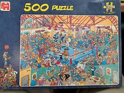Jan Van Haasteren  The Boxing Match  500 Piece Puzzle • £2.50