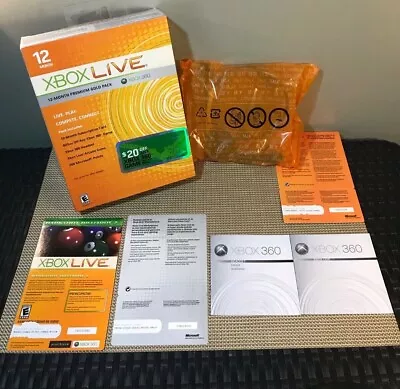 XBOX LIVE 12 Month Premium Gold Pack XBOX 360 - Used / Pre Owned  • $64.99