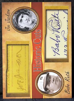 Historic Cuts Oddball Card BABE RUTH JOE JACKSON Facsimile Autograph NM-MT+ • $4.99
