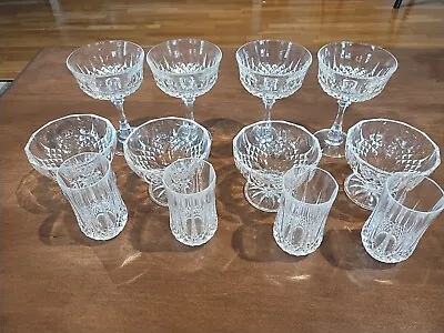  Cristal D’Arques-Durand LONGCHAMP Beverage Glasses  Set Of 12 • $39.78