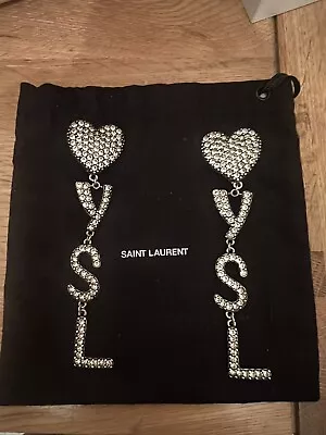 YSL Opyum Heart Earrings Clip Ons  • £330