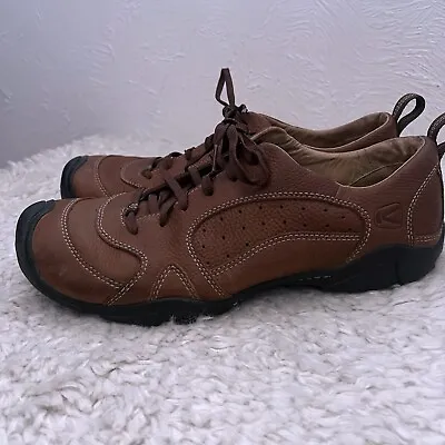 KEEN Presidio Brown Leather Oxford  Casual Hiking Shoes  Men's Size 12 • $44.99