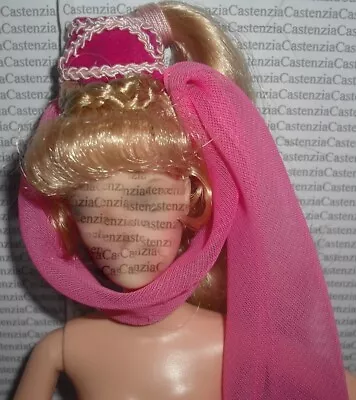 Veil Barbie Doll I Dream Of Jeannie  Pink Sheer Costume Hat Fashion Accessory • $17.95