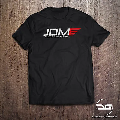 JDM Rising Sun Stripe Men's Black Mazda Honda  DUB Novelty Gift T-Shirt • £14.99