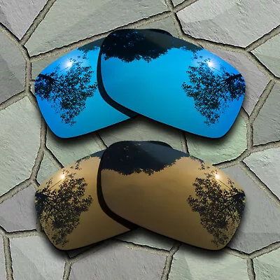 US Sky Blue&Bronze Copper Polarized Lenses Replacement For-Oakley Crankcase • $14.99