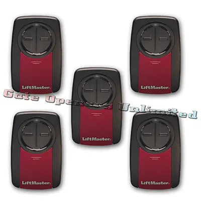 Liftmaster 375UT 5-Pack Remote Control - Transmitter Chamberlain KLIK1U Clicker • £166.92