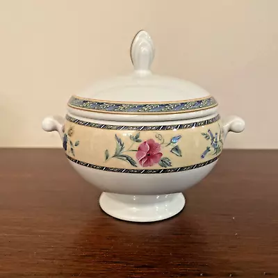 Mikasa Castle Berry Fine China Sugar Bowl With Lid Dishwasher Safe • $22