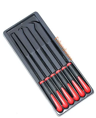 6PC Extra Long  Pick And Hook Set O Ring Seal Puller Remover Mechanic Heavy Duty • $24.80