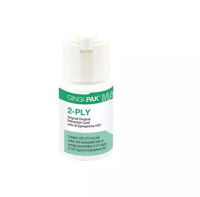 Gingi-Pak® Max Medicated Retraction Cord – Epinephrine HCL 2 Ply 108  • $17.95