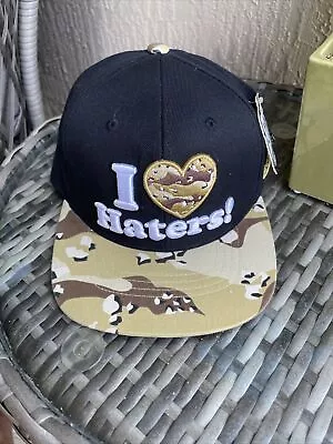 I Love Haters Baseball Cap Snapback Brown Camo • $19.99