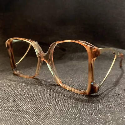 New NOS VTG 70s 80s SERGE Frame Brown Tortoise Oversize BIG EYE Glasses UNIQUE • $245