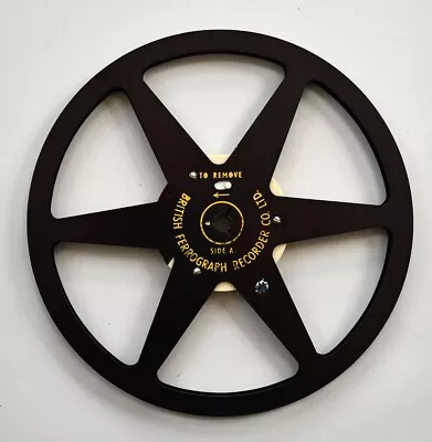Vintage Ferrograph 7 Inch Black Aluminium Tape Reel [#3] • £25