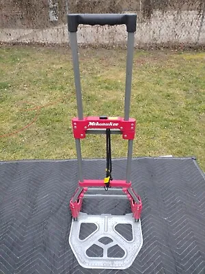 Milwaukee Extendable Dolly 150 Lbs Capacity Red Gray 40 Inch Vertical 15  Plate • $46