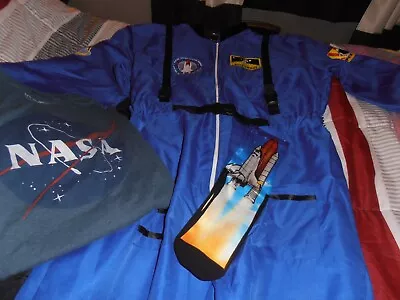 Nasa Astronaut Space Shuttle Jumpsuit Space Shuttle Socksnasa T-shirt Mens 3xl • $27.50