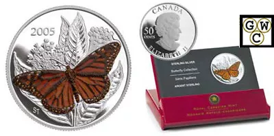 $36.91 • Buy 2005 Butterfly Colorized Monarch 50ct Silver Coin (11572)