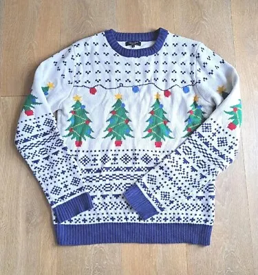 £4.99 • Buy NEW LOOK Christmas Tree Festive Jumper Light Up Sweater Size Medium