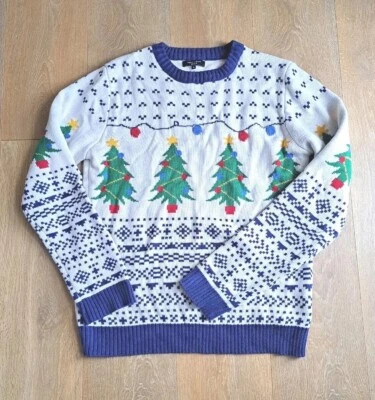 £4.99 • Buy NEW LOOK Christmas Tree Festive Jumper Light Up Sweater Size Medium