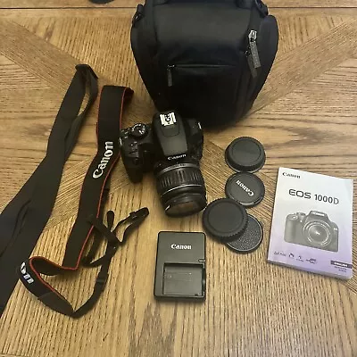 Canon EOS 1000D / Rebel XS 10.1MP Digital SLR Camera - Black (Kit W/ EF-S IS... • £150