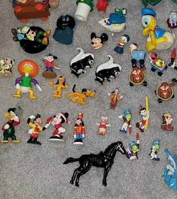 Lot 44 Vintage Figures Figurines Disney & Misc Mickey Donald Jiminy  • $20